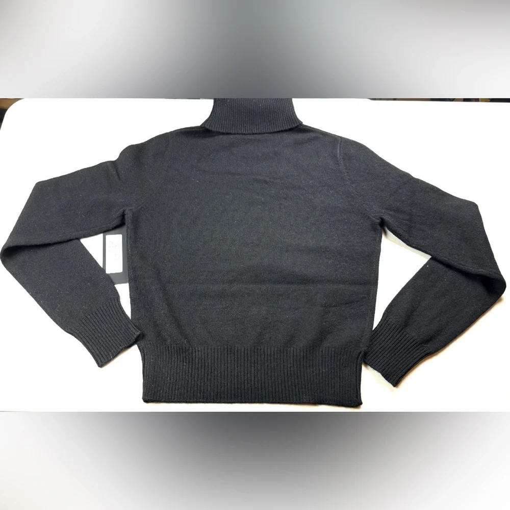 Born2Kreate‎ Black Turtle Neck 100% Cashmere Sweater - Picture 5 of 8